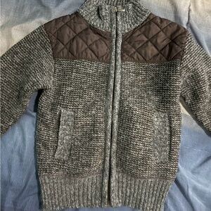 Designer Jacket GIOBERTI, 4t Toddler Boys Black, Gray Soft Flannel Lining